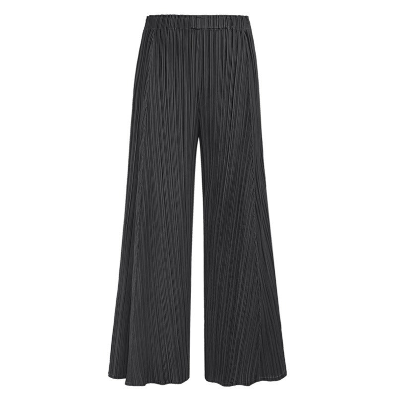 Autumn and Summer New High Quality Three House Splicing Thin, Comfortable and Loose Casual High Waist Wide Leg Pants for Women